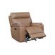 Bryant Tuscan Tan Leather Glider Power Recliner with Power Headrest and USB Charging