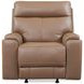Bryant Tuscan Tan Leather Glider Power Recliner with Power Headrest and USB Charging