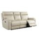 Bryant Taupe Leather Lay Flat Power Reclining Living Room Set with USB Charging