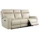 Bryant Taupe Leather 85" Lay Flat Power Reclining Sofa with Power Headrest and USB Charging