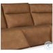 Ascendia Saddle Leather Modular Lay Flat Power Reclining Sectional