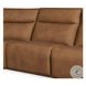 Adell Saddle Leather Modular Lay Flat Power Reclining Sectional