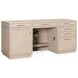 Marlowe Polished Limestone Credenza Home Office Set
