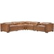 Ulstead Tan Husk Leather Power Reclining Sectional