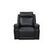 Valley Black Leather Zero Gravity Power Reclining Living Room Set with Power Headrest and USB Charging