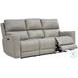 Laredo Cement Leather Power Reclining Sofa with Power Headrest