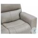 Laredo Cement Leather 87" Zero Gravity Power Reclining Sofa with Fold Down Center Console and USB Charging