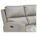 Laredo Cement Leather 87" Zero Gravity Power Reclining Sofa with Fold Down Center Console and USB Charging