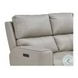 Laredo Cement Leather 87" Zero Gravity Power Reclining Sofa with Fold Down Center Console and USB Charging
