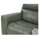 Laredo Sage Moss Leather 87" Zero Gravity Power Reclining Sofa with Fold Down Center Console and USB Charging
