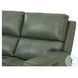 Lioran Sage Moss Leather Power Reclining Sofa with Power Headrest
