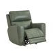 Laredo Sage Moss Leather Zero Gravity Glider Power Recliner with Power Headrest and USB Charging
