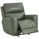 Laredo Sage Moss Leather Zero Gravity Glider Power Recliner with Power Headrest and USB Charging