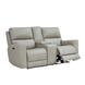 Laredo Cement Leather 77" Zero Gravity Power Reclining Console Loveseat with Power Headrest and USB Charging