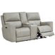 Laredo Cement Leather 77" Zero Gravity Power Reclining Console Loveseat with Power Headrest and USB Charging