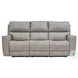 Laredo Cement Leather 87" Zero Gravity Power Reclining Sofa with Fold Down Center Console and USB Charging
