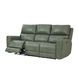 Laredo Sage Moss Leather 87" Zero Gravity Power Reclining Sofa with Fold Down Center Console and USB Charging