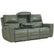Laredo Sage Moss Leather 87" Zero Gravity Power Reclining Sofa with Fold Down Center Console and USB Charging