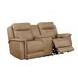 Fischer Saddle Leather 77" Zero Gravity Power Reclining Console Loveseat with Power Headrest and USB Charging