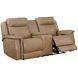 Fischer Saddle Leather 77" Zero Gravity Power Reclining Console Loveseat with Power Headrest and USB Charging