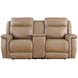 Fischer Saddle Leather 77" Zero Gravity Power Reclining Console Loveseat with Power Headrest and USB Charging