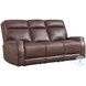 Sydney Brown Heritage Leather Power Reclining Living Room Set with Power Headrest