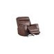 Sydney Brown Heritage Leather Glider Power Recliner with Power Headrest and USB Charging