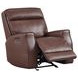Sydney Brown Heritage Leather Glider Power Recliner with Power Headrest and USB Charging