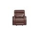 Sydney Brown Heritage Leather Glider Power Recliner with Power Headrest and USB Charging