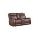 Sydney Brown Heritage Leather 73" Zero Gravity Power Reclining Console Loveseat with Power Headrest and USB Charging