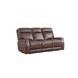 Sydney Brown Heritage Leather 84" Zero Gravity Power Reclining Sofa with Power Headrest and USB Charging