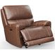 Hemsleigh Brown Coffee Leather Glider Power Recliner with Power Headrest
