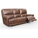 Highland Brown Coffee Leather 90" Zero Gravity Power Reclining Sofa with Power Headrest and USB Charging