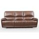 Highland Brown Coffee Leather 90" Zero Gravity Power Reclining Sofa with Power Headrest and USB Charging