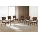 Oscar Dark Gray Upholstered Dining Chair Set of 6