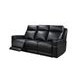 Valley Black Leather Zero Gravity Power Reclining Living Room Set with Power Headrest and USB Charging
