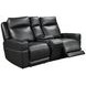 Valley Black Leather Zero Gravity Power Reclining Living Room Set with Power Headrest and USB Charging