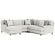 Mila Beige 4 Piece Modular Sectional with Pillows