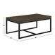 Yukon Brown Rectangular Nesting Coffee Table with 2 Stools