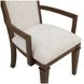 Mariana Vintage Mocha Upholstered Arm Chair Set of 2