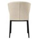 Delaney Warm Beige Performance Fabric Upholstered Dining Chair Set of 2