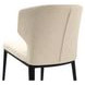 Delaney Warm Beige Performance Fabric Upholstered Dining Chair Set of 2