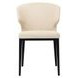 Delaney Warm Beige Performance Fabric Upholstered Dining Chair Set of 2