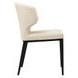 Delaney Warm Beige Performance Fabric Upholstered Dining Chair Set of 2