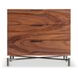 Brasea Lume and Tungsten 3 Drawer Nightstand with USB Charging