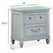 Glenbrook Pebble 2 Drawer Nightstand with USB Charging