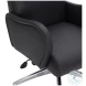 Patterson Black Polished Stainless Steel Office Chair