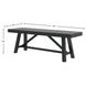 Eleanor Black Dining Bench