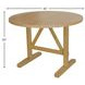 Eleanor Natural 42" Extendable Round Dining Table