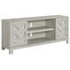 Holmes White 70" TV Stand With Sliding Door